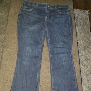Simply Vera Vera Wang Bootcut Jeans Womens Petite 14PS Short Blue Denim